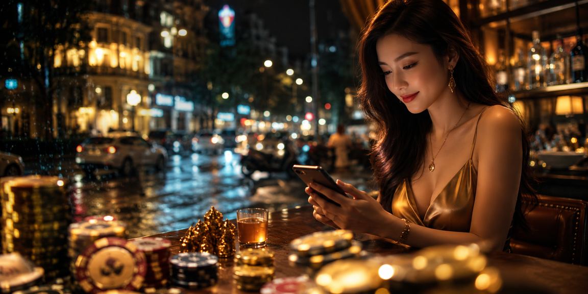 Người chơi thư giãn tại cà phê Thành phố Hồ Chí Minh, thể hiện lối sống cân bằng khi tham gia giải trí